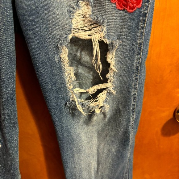 Hollister High‎ Rise Slim Straight Vintage Stretch Size 0R 24w 27l Distressed - Picture 7 of 16